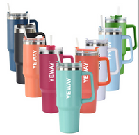 Colección de botellas térmicas personalizadas reutilizables