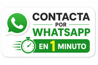 Contacta por WhastApp en 1 minuto