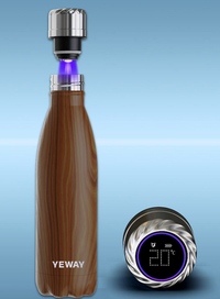 Botellas térmicas con luz UV para limpiar y desinfectar