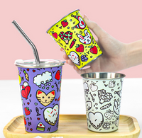 Vasos de acero inoxidable personalizados con logotipo corporativo Vasos de acero inoxidable personalizados con logotipo corporativo