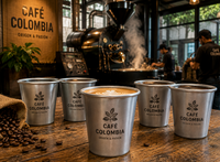 Vasos de aluminio para bebidas calientes y café Vasos de aluminio para bebidas calientes y café