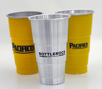 Vasos de aluminio para cerveza personalizados para eventos y cerveceras