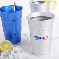 Vasos de aluminio personalizados reutilizables Vasos de aluminio personalizados reutilizables